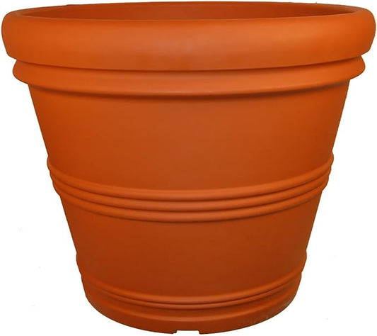Tusco Products Rolled Rim Garden Planter, 42-Inch, Terra Cotta
