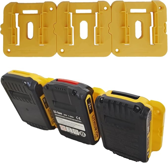 10Packs Battery Holders Mount Fit for Dewalt 20V 60V Battery DCB200 DCB201 DCB202 DCB203 DCB204 DCB205 DCB206 DCB208 - Image 5
