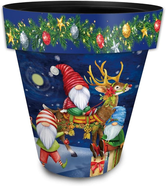 Briarwood Lane Happy Holiday Gnomes Large Planter
