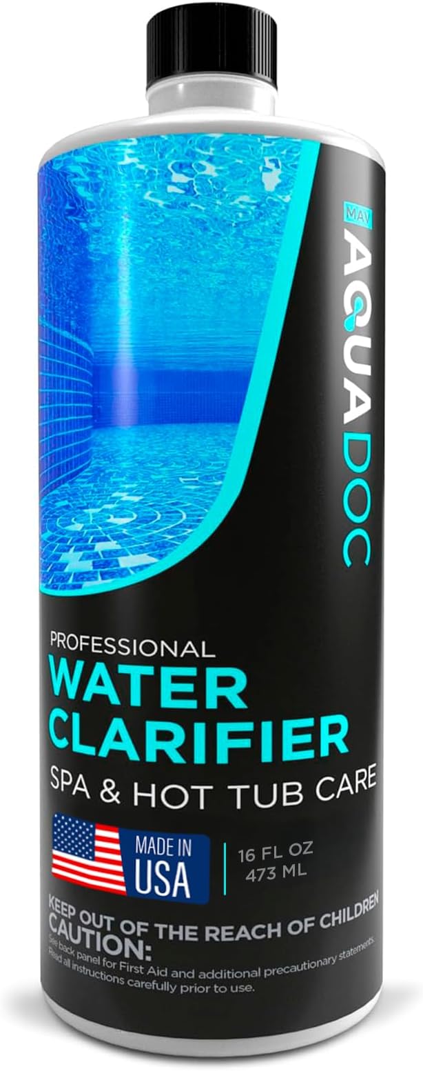 Spa Clarifier & Hot Tub Clarifier for Fast Acting Cloudy Water Treatment, The Spa Clarifier Hot Tub Owners Love, Use Our Hot Tub Water Clarifier to Keep Your Spa Clear & Balanced - MAV AquaDoc 16oz by AquaDocSpaHotTubSupplies