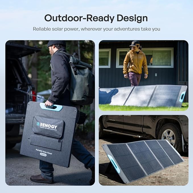 Renogy 200W Portable Solar Panel, IP65 Waterproof Foldable Solar Panel Power Backup, Solar Charger for Power Station RV Camping Off Grid - Image 7