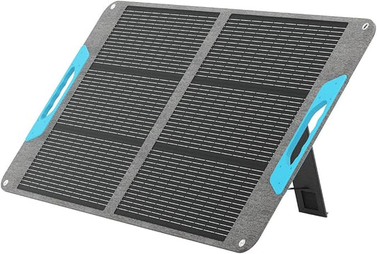 Renogy 100 Watt Solar Panel, N-Type 100W Portable Solar Panels w/Kickstands, Foladable 25% High Efficiency Solar Charger for Power Station, USB-A&Type-C Output, for Camping, RV, SUV, Off-Grid Outdoor by RenogySolar