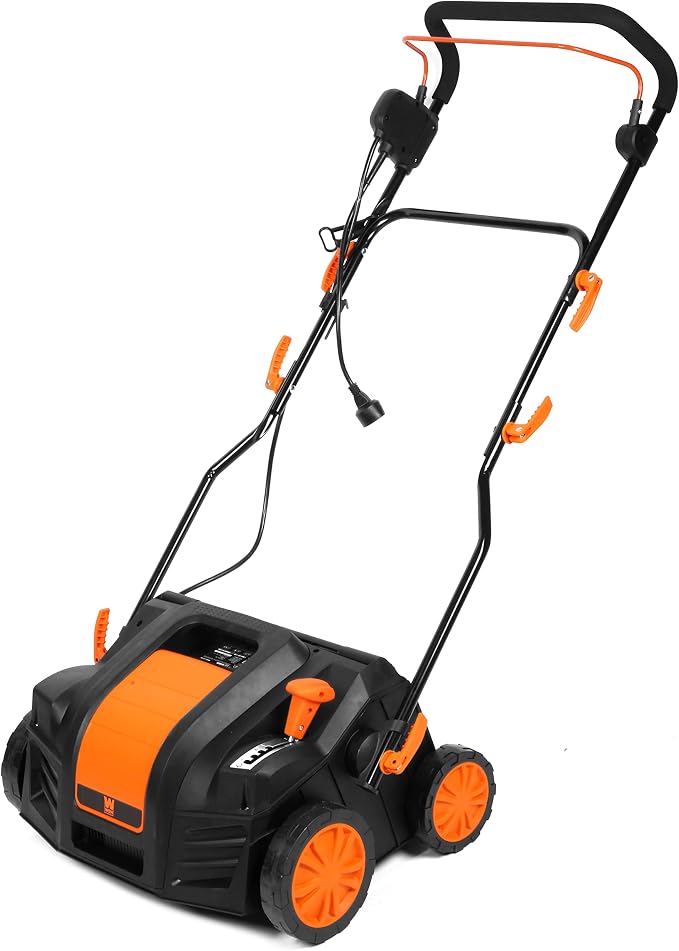 WEN DT1516 16-Inch 15-Amp 2-in-1 Electric Dethatcher and Scarifier with Collection Bag, Black - Image 9