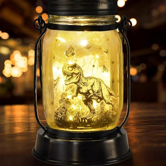 kyoryuger for Teens Boy Dinosaur Solar Lantern for Kids, Solar Lights Aesthetic Room Decor for Teen Girls Boys, Garden Decoration Outside for Yard, Patio,Backyard,Porch