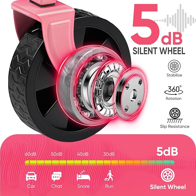 Sekey Wagon Cart with Wheels with 220LBS Capacity,Heavy Duty Wagon Carts Foldable,Lightweight Utility Portable Cart for Grocery, Shopping, Garden, Camping. Pink - Image 5