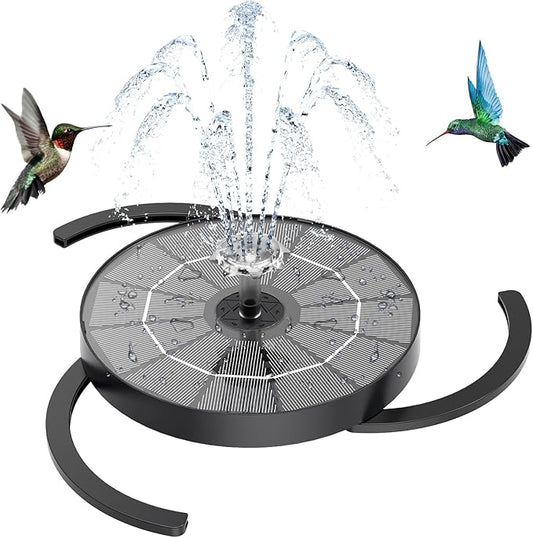 AISITIN 3.5W Solar Water Fountain with Storage & Integrated Bracket, Floating Solar Fountain Pump with Nozzles for Bird Bath, Garden, Pond, Pool, Aquarium and Outdoor