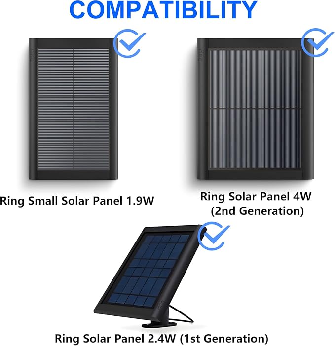 ALERTCAM Gutter Mount for Solar Panel, Adjustable Weatherproof Aluminum Alloy Mount Bracket, Perfect Angle to Get Adequate Sunlight (Black) - Image 2