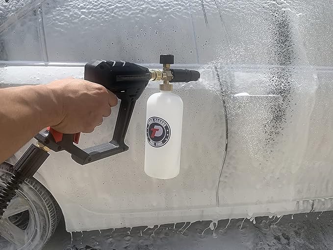 Tool Daily Short Pressure Washer Gun with Foam Cannon, 1/4 Inch Quick Connector, with 5 Pressure Washer Nozzle Tips, 1 Liter - Image 6