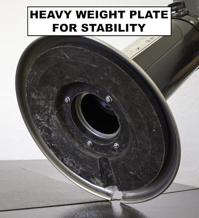 Hiland HLDS032-B Portable Table Top Patio Heater, 11,000 BTU, Use 1lb or 20Lb Propane Tank, Stainless Finish