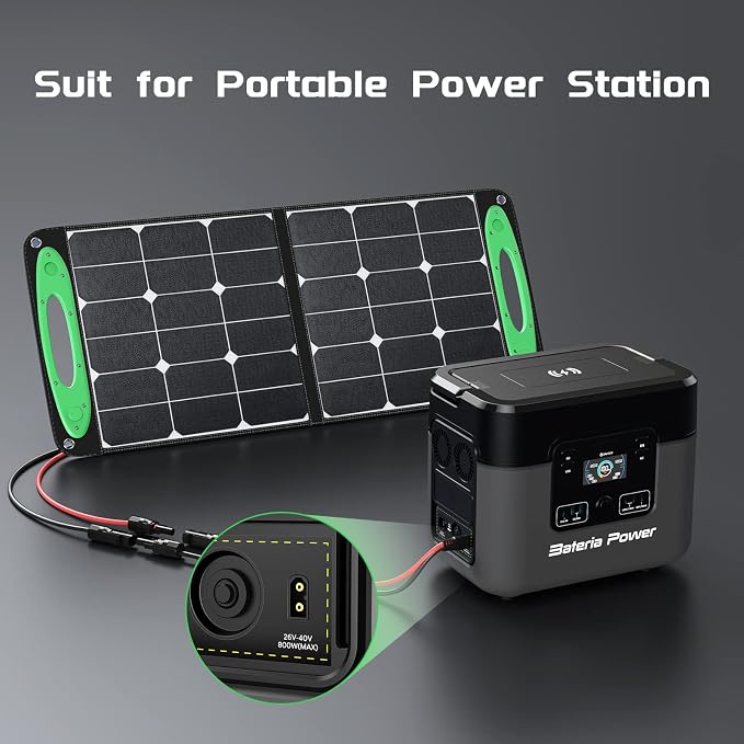 Bateria Power Solar to XT60 Charge Extension Cable 12AWG 3.3Ft Solar Connector to XT60 Adapter Cable for Solar Panel to LiFePO4 Battery RV Portable Power Station Solar Generator - Image 6