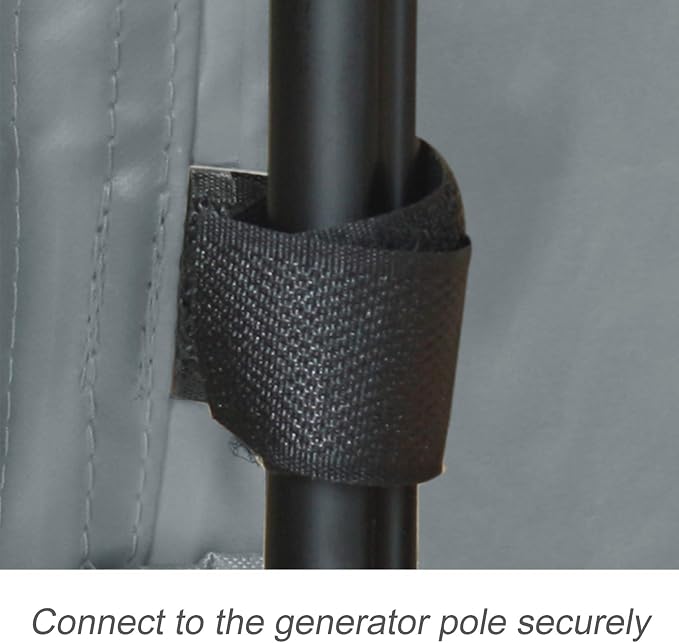Porch Shield Waterproof Universal Generator Cover 32 x 24 x 24 inch - for Most Generators 5000-10000 Watt, Gray - Image 6