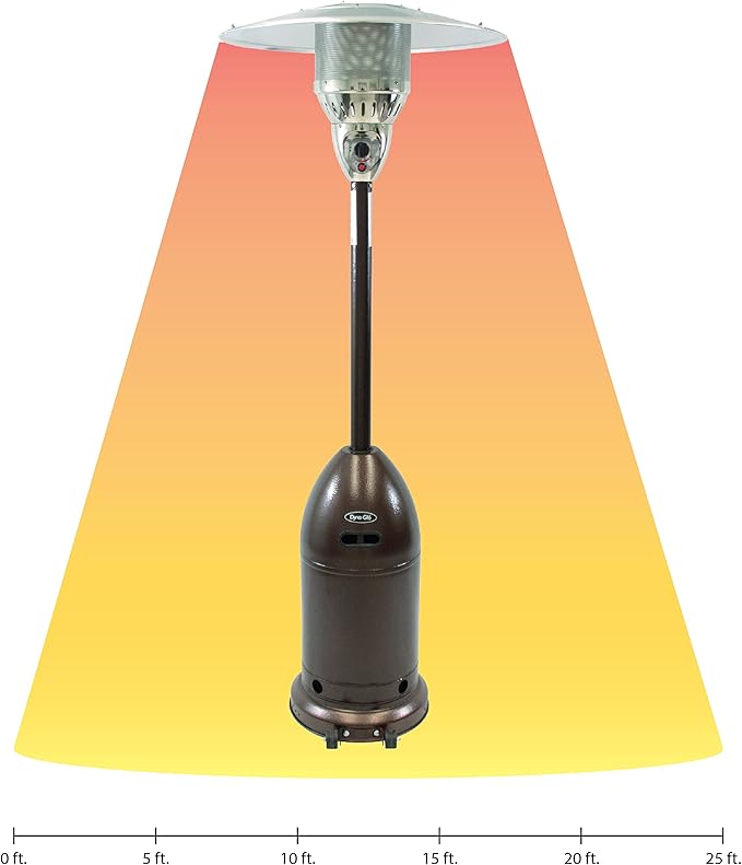 Dyna Glo DGPH201BR 48,000 BTU Premium Hammered Bronze Patio Heater