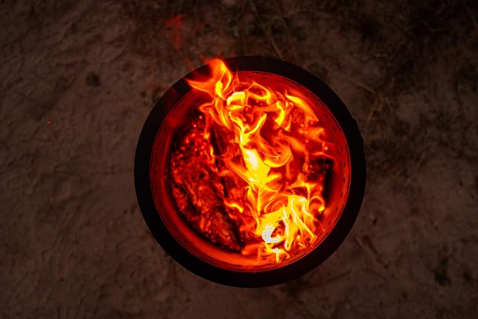 18" Smokeless Fire Pit with Removable Ash Pan, Fire Poker & Carry Bag - Portable Outdoor Fire Pit - Cast Iron - Wood Burning Lightweight Fireplace, Ideal for 4-6 People, 25 lbs - Image 9