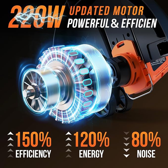 VARSK 12 Inch 20V Cordless Weed Wacker with Automatic Line Feed, 2 in 1 String Trimmer and Edger, Includes 2 X 2.0Ah Batteries/1 X Charger/6 X Replacement Spools, Weed Eater for Lawn, Garden, etc - Image 3