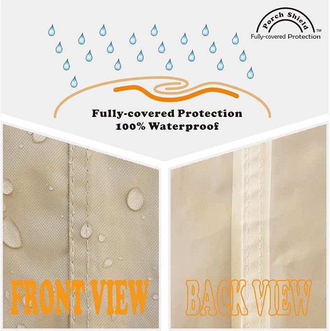 Porch Shield Waterproof Universal Generator Cover 26 x 20 x 20 inch, for Most Generators 3000-5000 Watt, Light Tan - Image 3