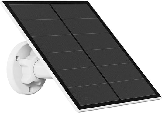 5W Solar Panel for Security Camera Outdoor, 5V USB Solar Panel Charger Compatible with Rechargeable Battery Powered Cam, IP65 Waterproof, 9.8ft Cable, 360?? Adjustable Bracket by EverExceed