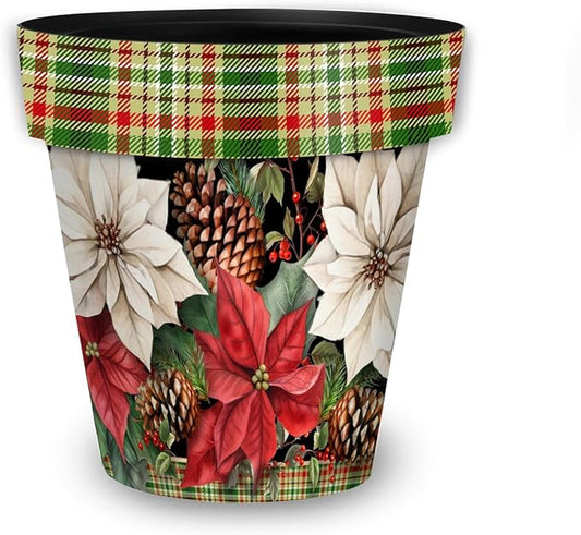 Briarwood Lane Mixed Poinsettias Medium Planter