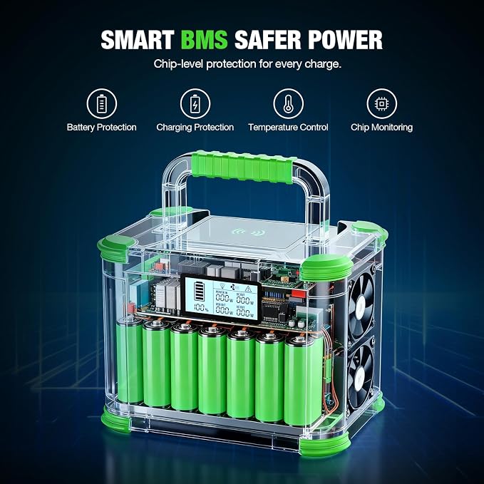 GRECELL 330W Portable Power Station with 100W Solar Panel, 288.6Wh Portable Power Station 330W Solar Generator AC Outlets, Backup for Outdoor Camping, Trip, Power Outage - Image 9