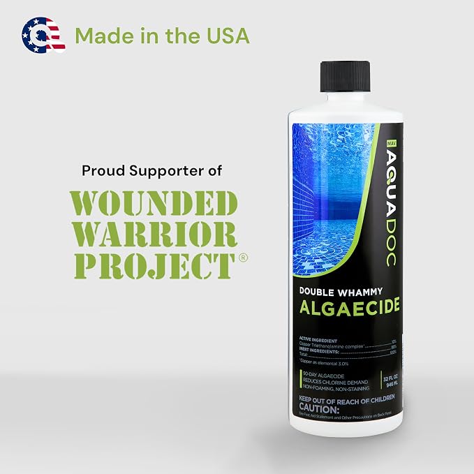 Copper Pool Algaecide for Swimming Pool - 90 Day Algaecide for Inground Pool to Prevent and Remove Pool Algae - Super Algaecide for Pool Opening - AquaDoc 32oz - Image 8