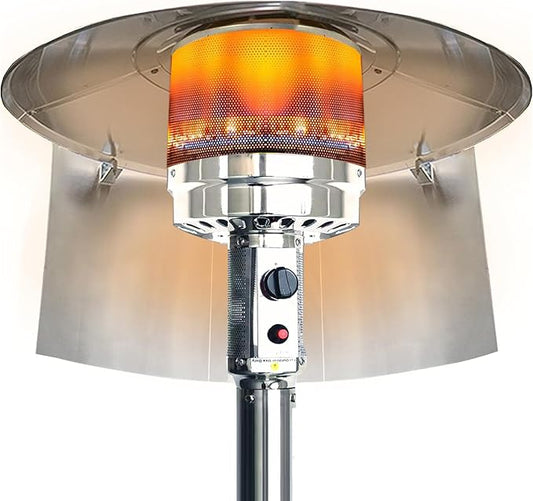 Outdoor Heaters for Patio Heater Reflector Shield Heat Shield,Portable Foldable Heat Deflector Heater Shield for Outdoor Heat Lamps Propane Heaters Outdoor Patio Heater Parts Patio Accessories