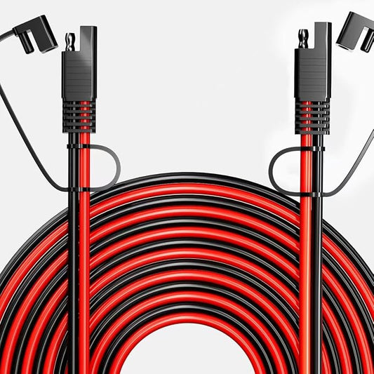 SAE Extension Cable 12AWG, SNLLMZI SAE to SAE Extension Cord DC Power Automotive Extension Cable for Solar Panels,Cars, RVs,Trucks,Boats, etc (20FT) by SNLLMZI