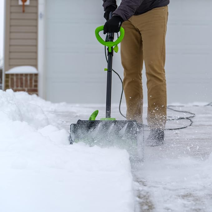 Earthwise SN70016 Electric Corded 12Amp Snow Shovel, 16" Width, 430lbs/Minute - Image 2