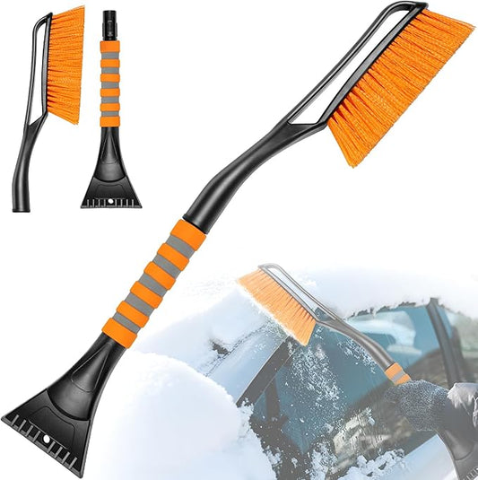 Showvigor 25" Snow Brush and Ice Scrapers for Car Windshield, 2-in-1 Detachable Design with Paint Protection, Extra Long Snow Removal Tool for Cars, Trucks, SUVs - Great for Drivers by Showvigorismorethanjustabranditsalifestyle