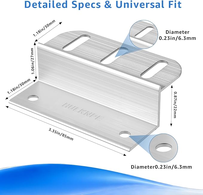 Z Brackets Solar Panel Mounting Kit (16 Pack) Heavy Duty Multi-Slot Aluminum Corrosion-Resistant for RV, Boat, Roof, Off-Grid & Solar Panel Hold Down - Image 6