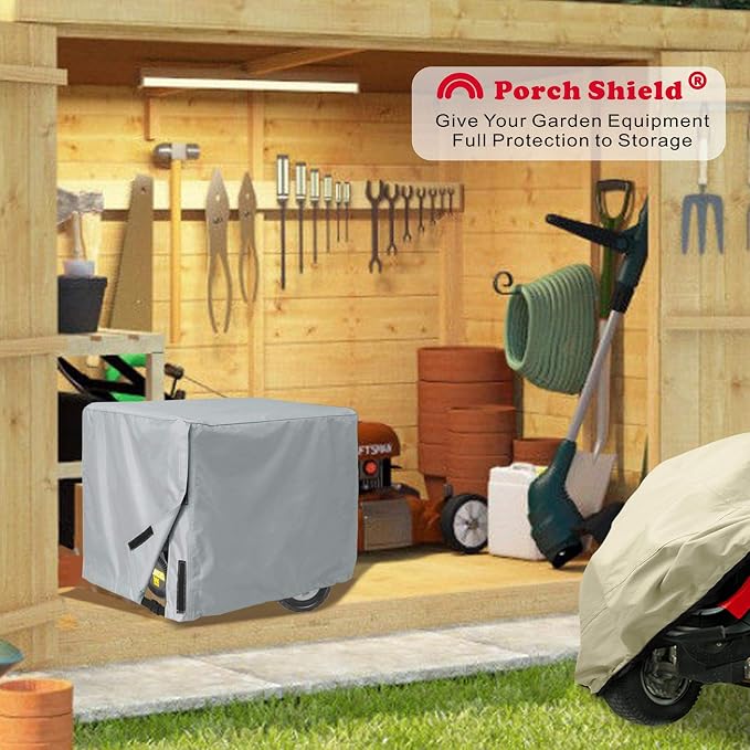 Porch Shield Waterproof Universal Generator Cover 26 x 20 x 20 inch - for Most Generators 3000-5000 Watt, Gray - Image 7