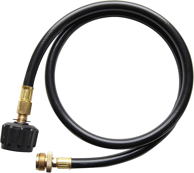 Cuisinart 11,000 BTU Outdoor Propane Heater Bundle with 4 feet LP Adapter Hose