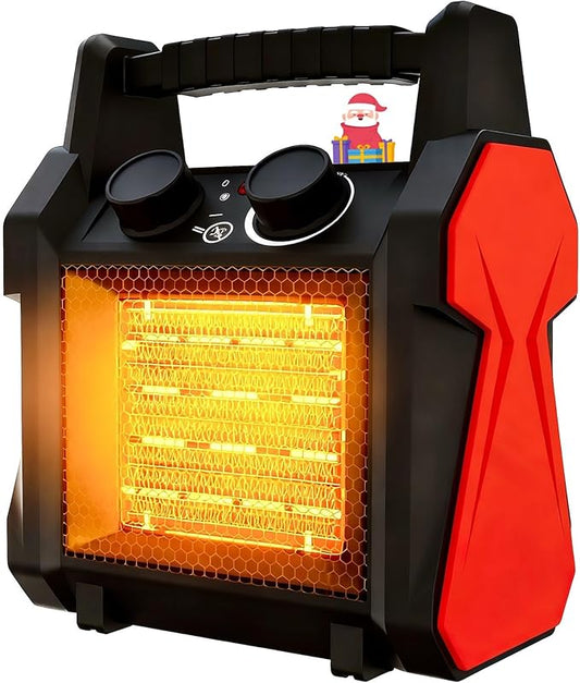 Outdoor Heaters for Patio, 1500W Garage Heater with Overheat Protection, 3S Fast Heating Electric Portable Electric Patio Heater, Greenhouse Heaters, Garage, Indoor Outdoor Use