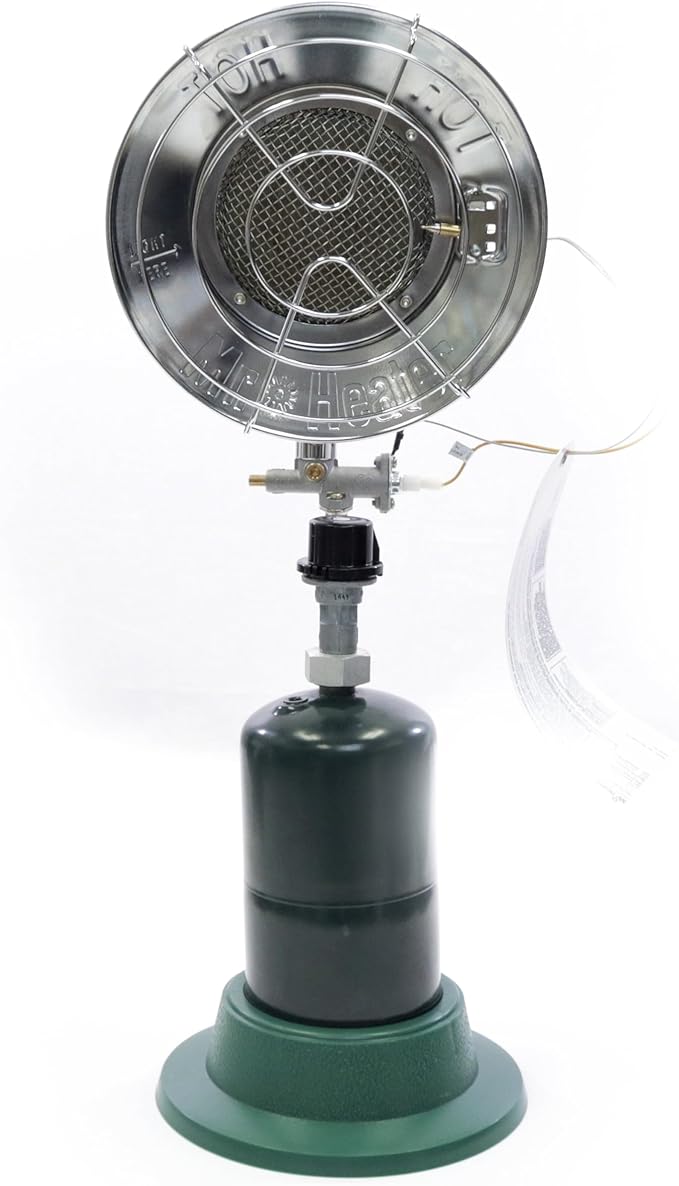 Mr. Heater MH15 Single Tank Top Outdoor Propane Heater, Silver