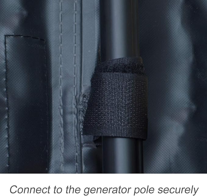 Porch Shield Waterproof Universal Generator Cover 25 x 24 x 21 inch - for Most Generators 3000-5000 Watt, Black - Image 6