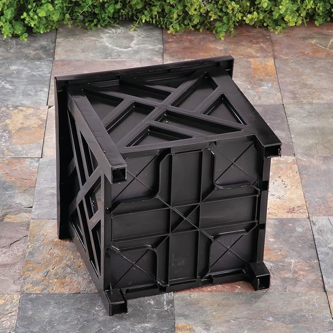 Miles Kimball Chippendale Planter Box, Black – Plant Holder for Garden, Patio and Lawn – 14 ¾” sq. x 13 ¼ H Overall