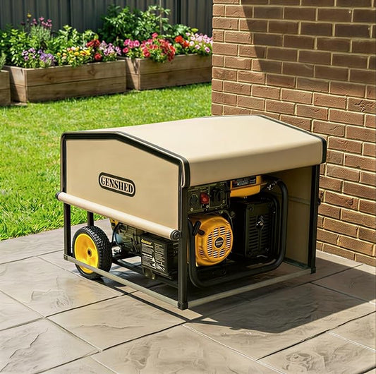 Generator Shed For Storing & Running Generator Outdoor - Combining Generator Covers While Running & Generator Covers for Outside Storage into one (GCE) by GENSHED