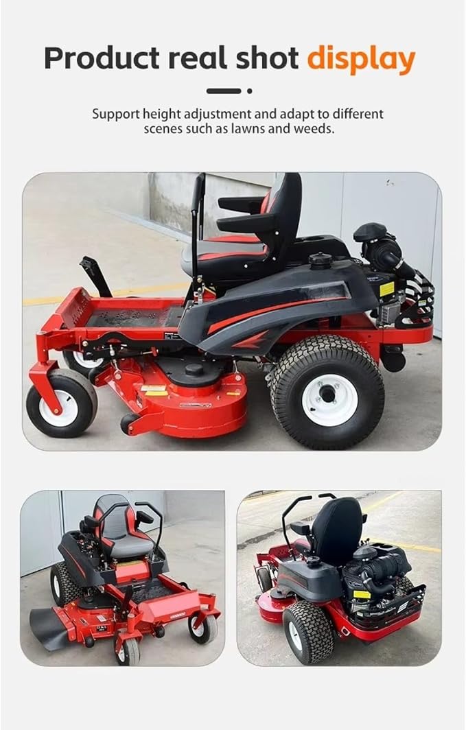 Zero Turn Riding Lawn Mower, Precision Control, Stable Four Wheel Design, for Golf Course, Landscaping, Yard Grass Cutting - Image 9