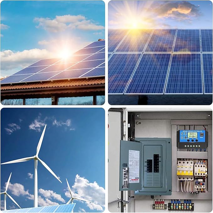 [Upgraded] 30A Solar Charge Controller, 12V/ 24V Solar Panel Regulator with Adjustable LCD Display Dual USB Port Timer Setting PWM Auto Parameter - Image 7