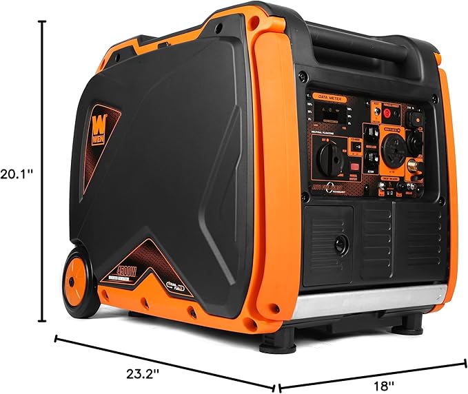 WEN DF450i Super Quiet 4500-Watt Dual RV-Ready Portable Inverter Generator with Fuel Shut-Off - Image 9