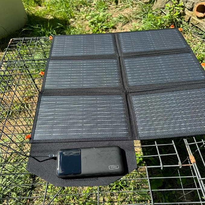[Upgraded] FlexSolar 60W Portable Solar Panels Chargers QC3.0 USB-A USB-C DC5521 8mm Output Foldable IP65 Waterproof Power Emergency Camping for Small Power Station Generator Tablets Battery Packs - Image 6