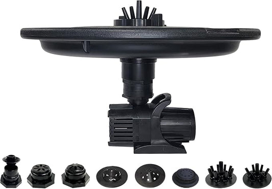HALF OFF PONDS Floating Fountain, 3/4 HP Pond Aerator, 100 ft Cord, 8,000 GPH Water Pump, 11 Spray Patterns, for Ponds, Lakes & Water Gardens