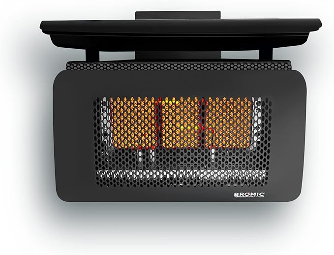 Bromic Tungsten Smart Heat 7000W Gas Patio Heater - Natural Gas (NG), 300 Series, 110V, Black Finish - BH0210001-1