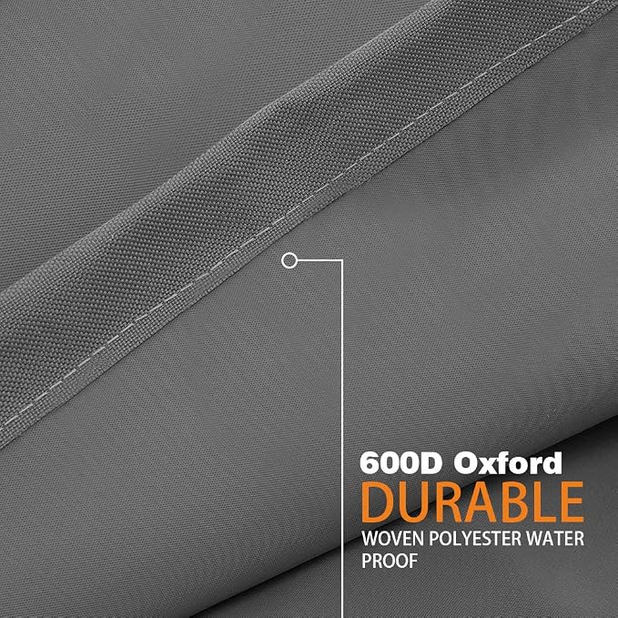 Vailge Patio Chair Covers, Lounge Deep Seat Cover, Heavy Duty and Waterproof Outdoor Lawn Patio Furniture Covers (Large, Grey) - Image 4