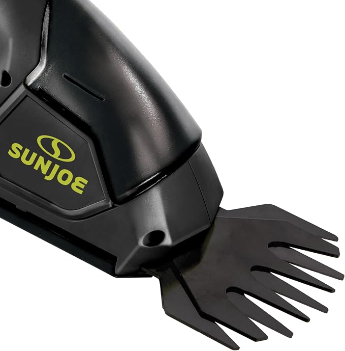 Sun Joe HJ604C Cordless Grass Shears and Hedge Trimmer, 2-in-1 Handheld Shrub Trimmer, 7.2V Lithium-Ion Battery, 1250 RPM Steel Blades, Charger Included - Image 8