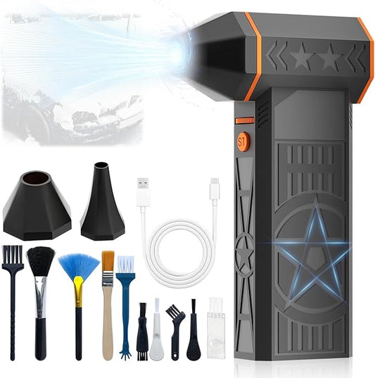 Snow Whiz Turbo Blower,130,000RPM Mini Turbo Snow Blower,Snowwhiz Turbo Blower Handheld,Turbo Breeze Electric Blower,Air Duster Cordless Cleaner for Car Windshield Winter Snow Cleaning by Unknown