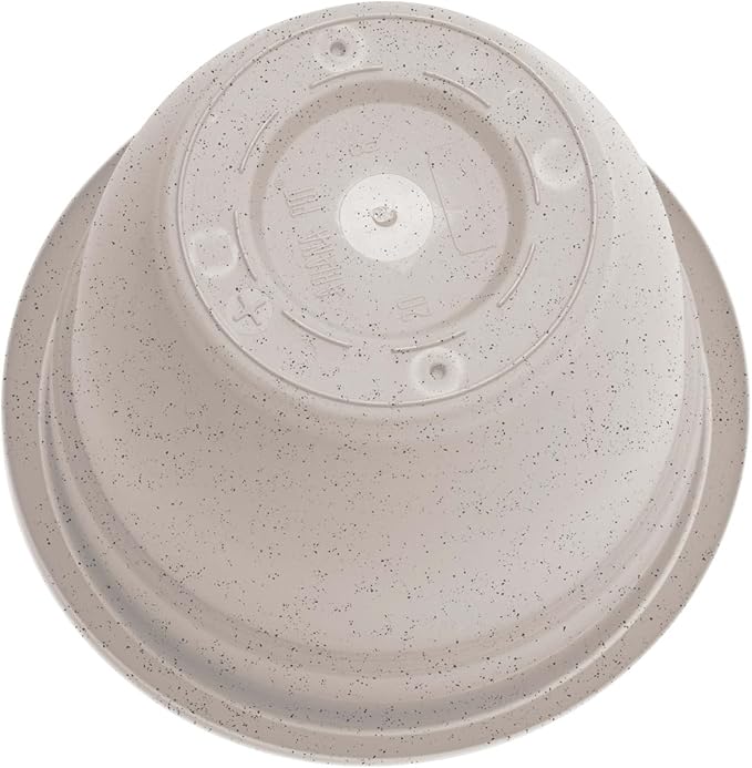 Bloem Ariana 10" Vanilla Bean Round Self-Watering Resin Planter Pot - Rolled Rim Indoor and Outdoor Gardening Planter
