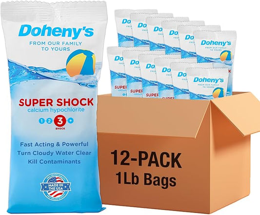 Doheny's Super Pool Shock 12 x 1 Lb Bags by Dohenys