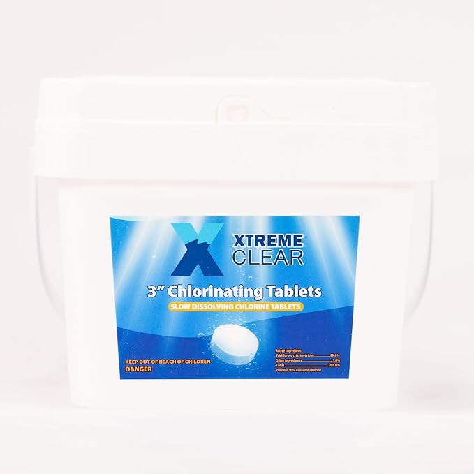Xtremeclear 3" Swimming Pool Chlorine Tablets 99% Pure Tri-Chlor| Long Lasting & Slow Dissolving | Pro-Grade Pool Sanitizer | 5 Pounds Bucket - Image 5