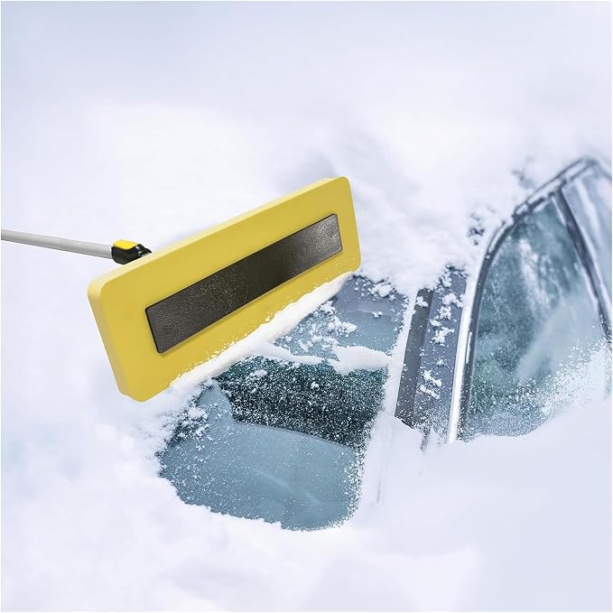Snow Joe 2-in-1 Telescoping Snow Broom and Ice Scraper with 18-Inch Non-Scratch Foam Head - Car Cleaning Tool with Long Extendable Handle for Windshield, Roof, Truck, and SUV, SJBLZD-PRX - Image 7