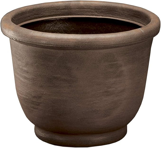 Crescent Garden Agave Planter, Classic Lightweight Resin Planter - UV-Resistant Flower Pots - Indoor & Outdoor Pot for Flowers, Houseplant, Herbs, 14" W x 11" H (Rust)