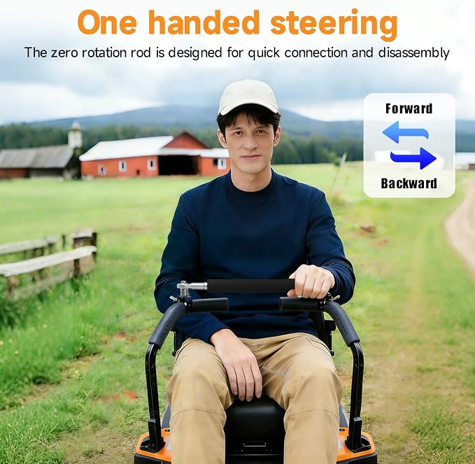 Zero-Turn Mower Steering Bar, Single-Hand Control Bar with Quick-Release Design, Mower Accessory Handle, Stainless Steel Material, Compatible with All Zero-Turn Mower Models - Image 6